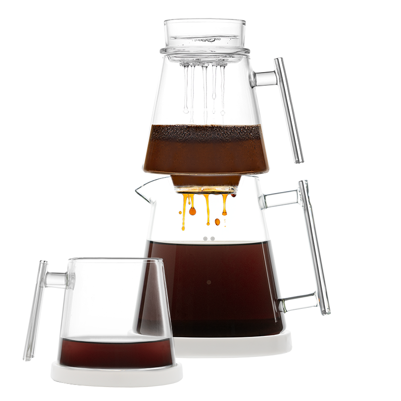 Pure Over Brew Kit XL – All-Glass Brewing for Pure Coffee Perfection