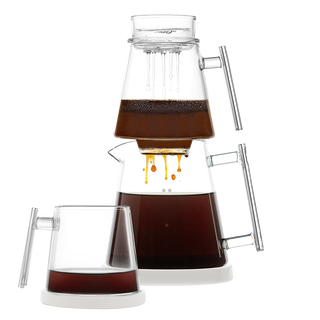 Pure Over Brew Kit XL – All-Glass Brewing for Pure Coffee Perfection