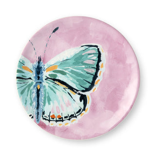 Butterflies Ceramic Dessert Plates-Set of 4 Assorted Designs