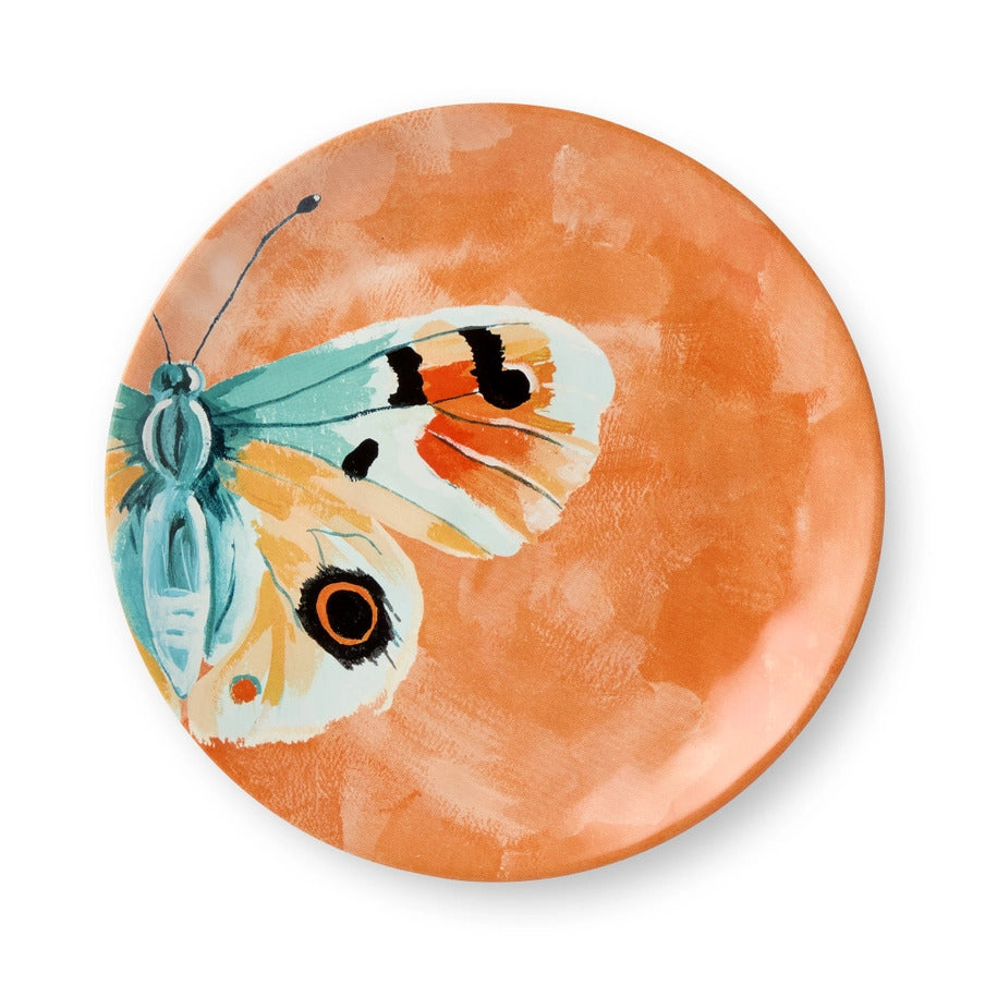 Butterflies Ceramic Dessert Plates-Set of 4 Assorted Designs