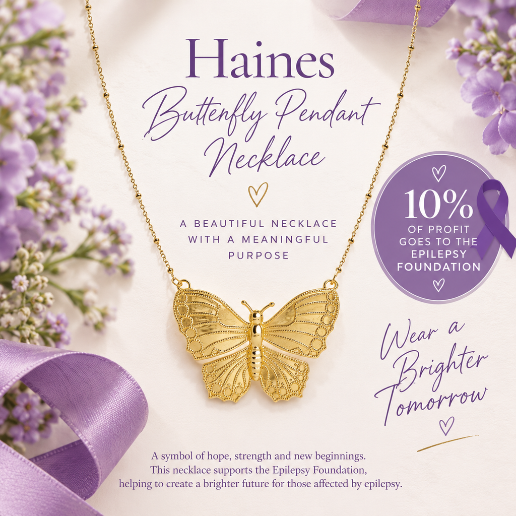 Haines Butterfly Pendant Necklace