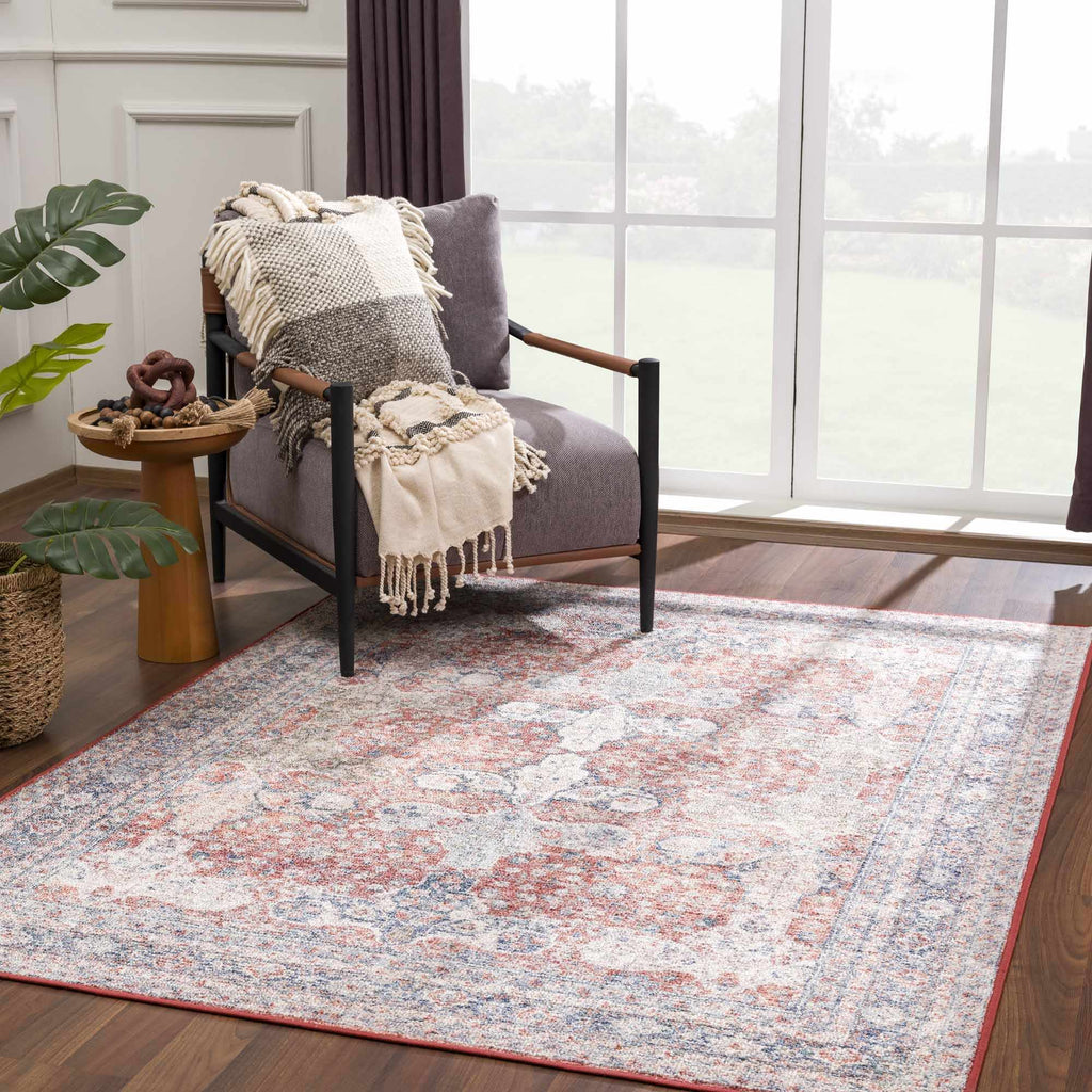 Ambre Washable Area Rug – Soft Modern Floor Carpet for Living Room