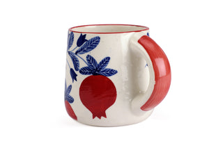 Anara Signature Pomegranate Mugs – Hand-Painted Set of 2