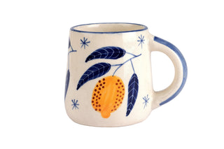 Lemon Yellow Coffee Mug Set of 2