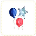 Summer Fun 4th of July Coasters – Set of 4