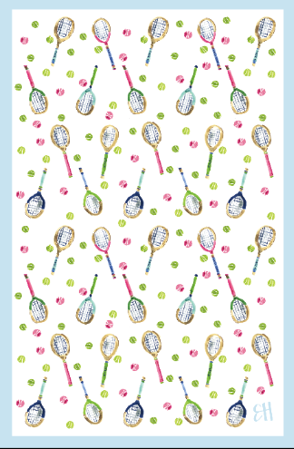 Elegant Serve It Up Double-Sided Tea Towel