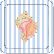 Shell Collector Coastal Coasters – Set of 4