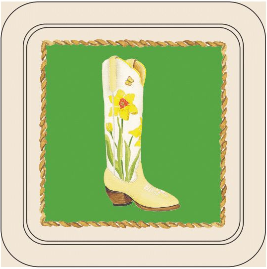Elegant Cowgirl Western Coasters – Set of 4