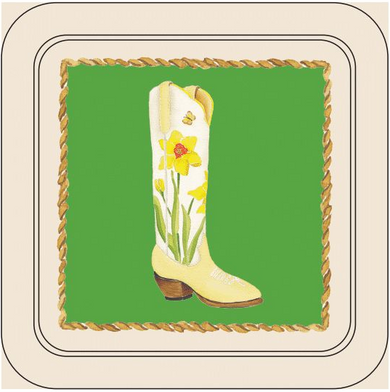 Elegant Cowgirl Western Coasters – Set of 4