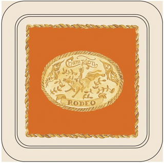 Elegant Cowboy Western Coasters – Set of 4