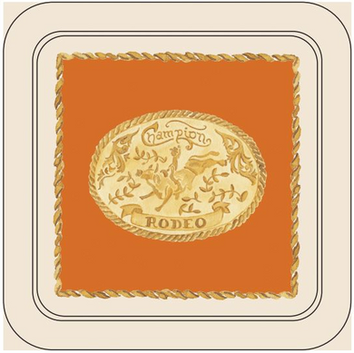 Elegant Cowboy Western Coasters – Set of 4