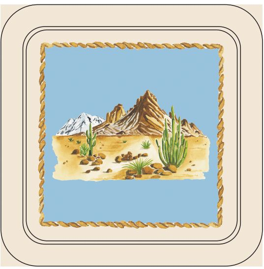 Elegant Cowboy Western Coasters – Set of 4