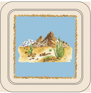 Elegant Cowboy Western Coasters – Set of 4
