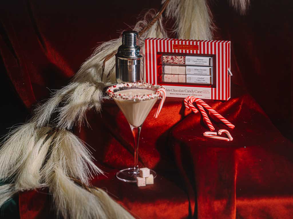 White Chocolate Candy Cane Martini Mixer Kit