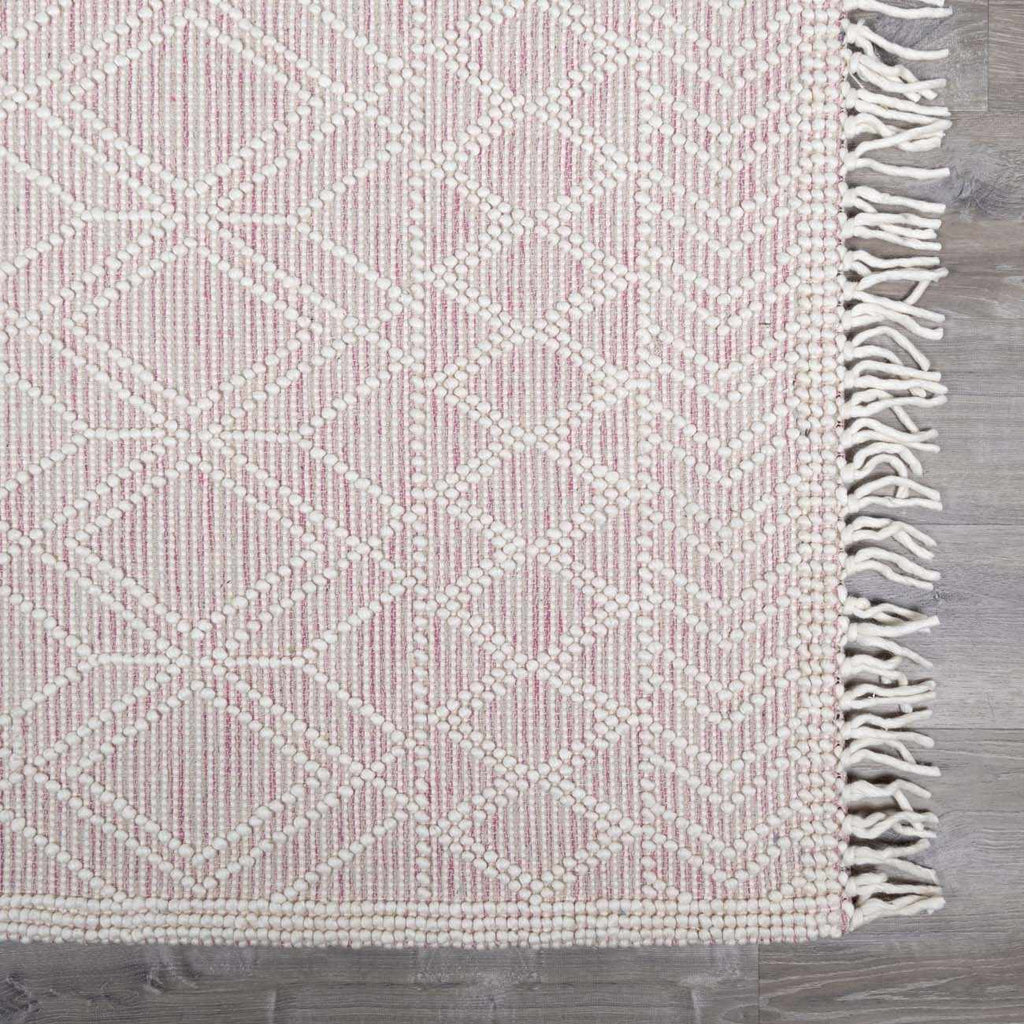Ramsbury Soft Pink Wool Rug – Elegant Premium Wool Area Carpet