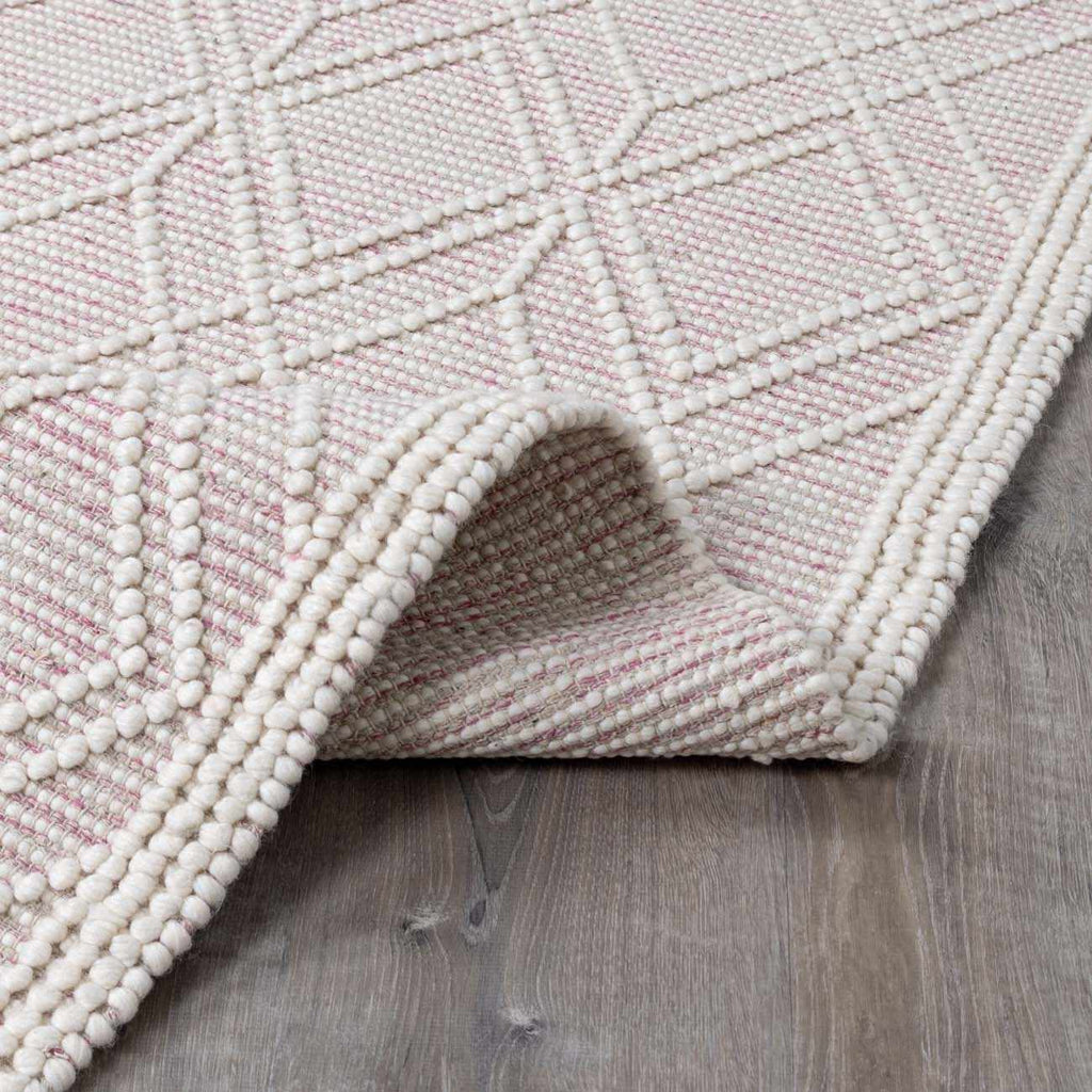 Ramsbury Soft Pink Wool Rug – Elegant Premium Wool Area Carpet