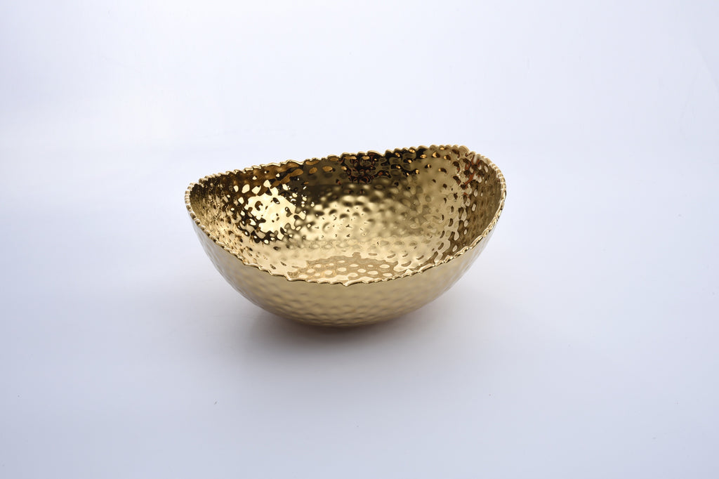 Gold Serving Bowl in Large or Medium