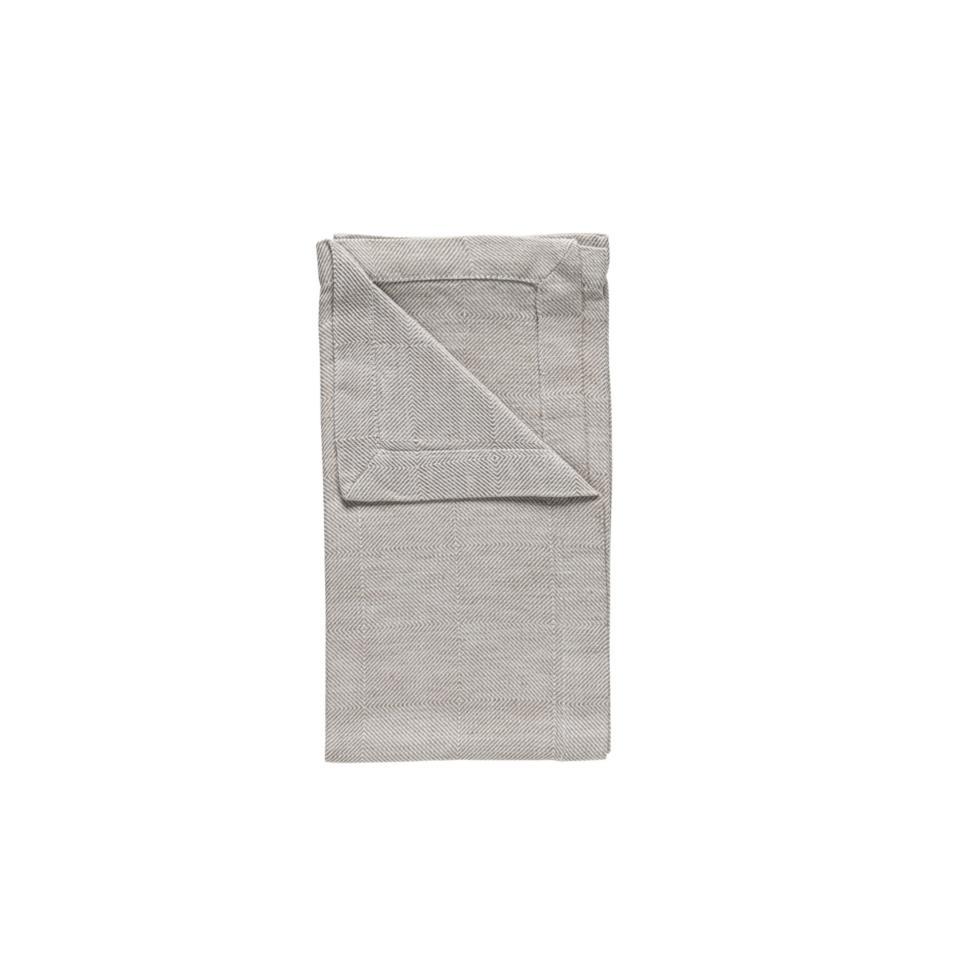COSTA NOVA – Casafina Emilia 50% Linen 50% Cotton Napkin, Blueberry/Latte/Seed Grey – Premium Table Linen