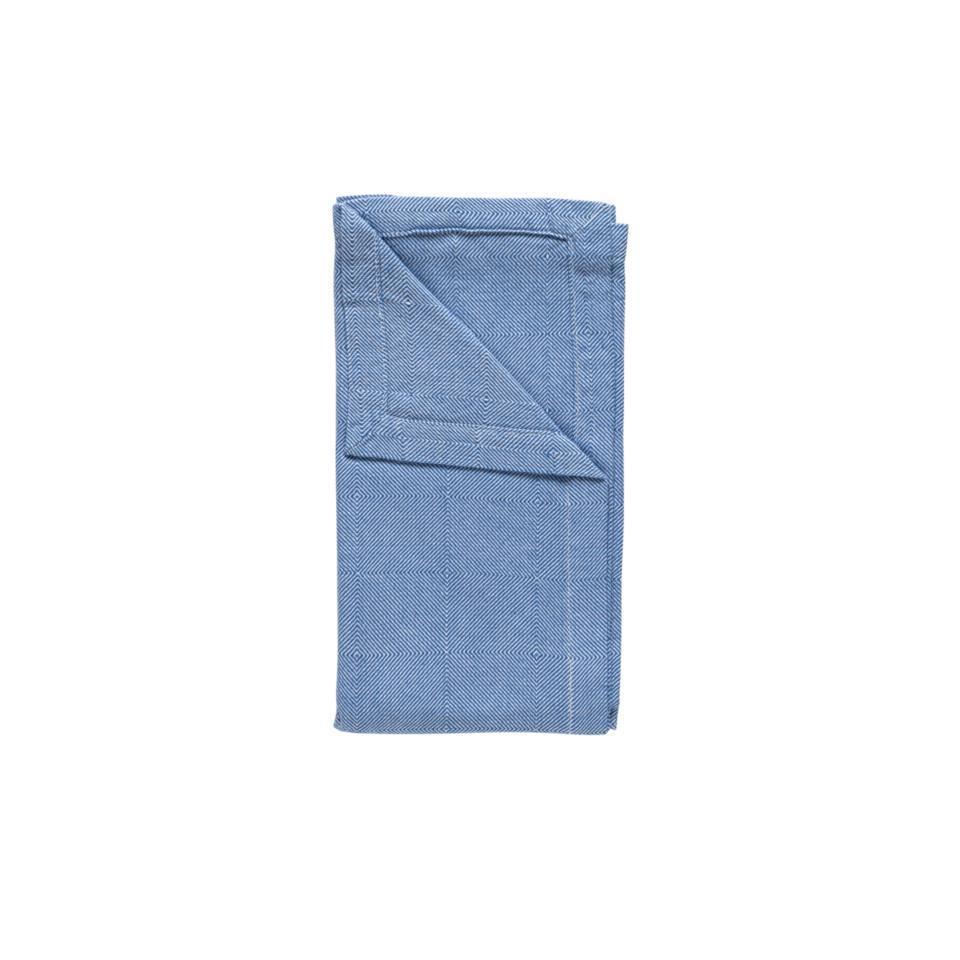 COSTA NOVA – Casafina Emilia 50% Linen 50% Cotton Napkin, Blueberry/Latte/Seed Grey – Premium Table Linen