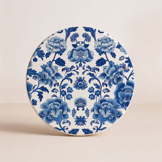 Blue & White Chinoiserie Ceramic Coasters – Classic Porcelain-Inspired Designs
