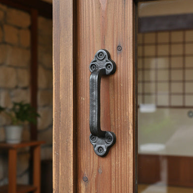 Antique-Finish Cast Iron Barn Door Pull Handle
