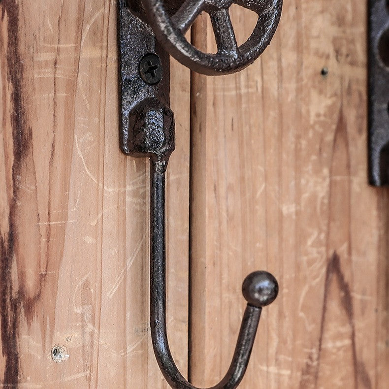 Cast Iron Valve Wheel Wall Hook