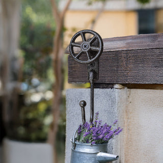 Cast Iron Valve Wheel Wall Hook