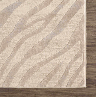 Beige Manteca Zebra Print Area Rug – Stylish Animal Print Living Room Carpet
