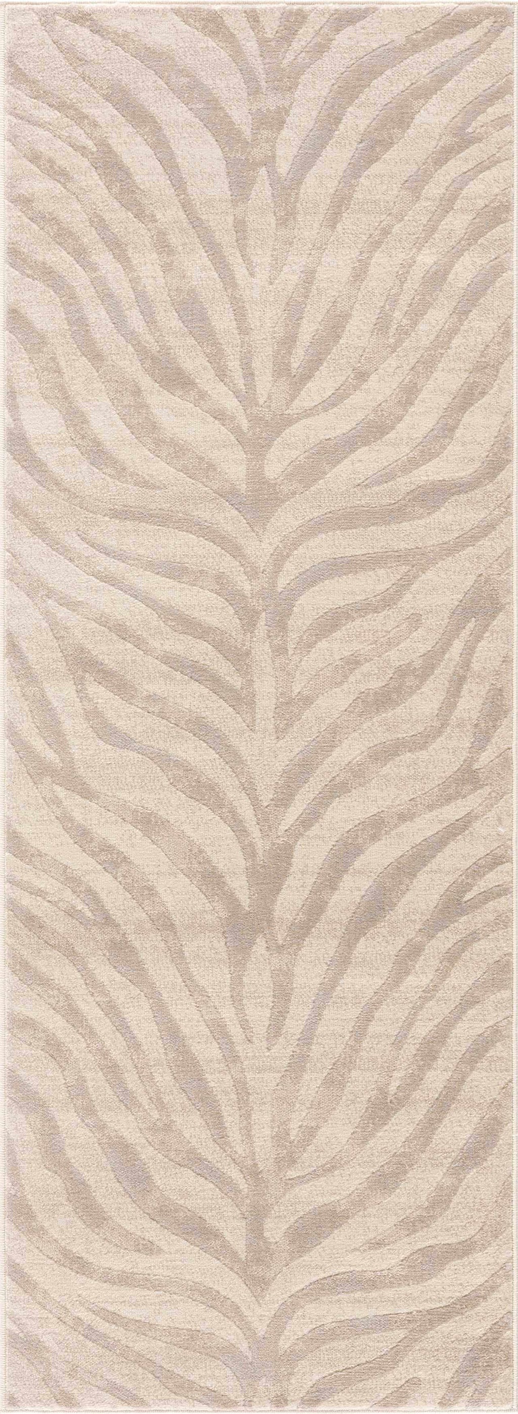 Beige Manteca Zebra Print Area Rug – Stylish Animal Print Living Room Carpet