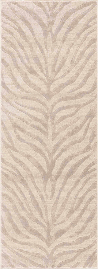 Beige Manteca Zebra Print Area Rug – Stylish Animal Print Living Room Carpet