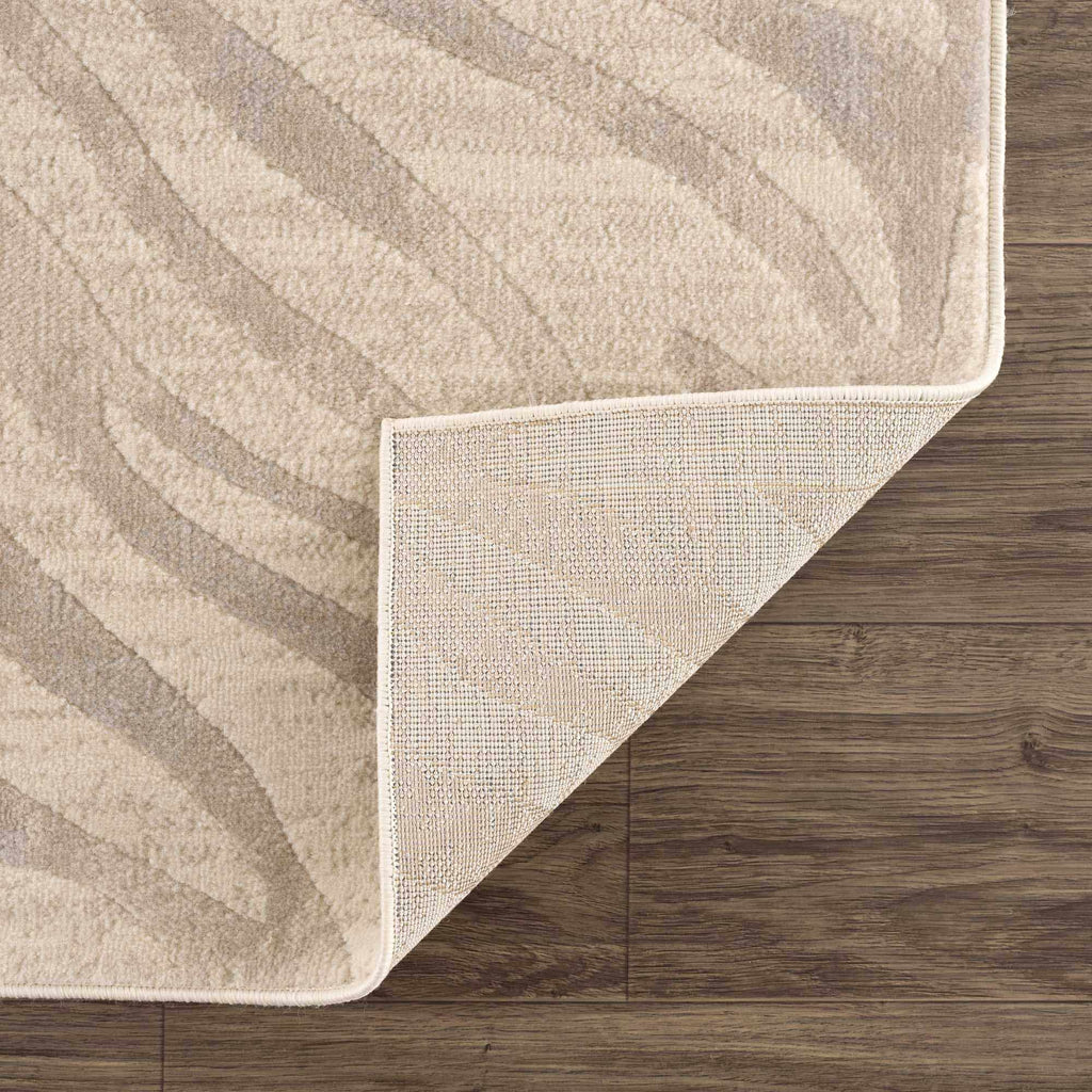 Beige Manteca Zebra Print Area Rug – Stylish Animal Print Living Room Carpet