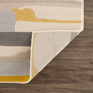 Southfields Mustard Modern Rug – Bold Contemporary Area Carpet