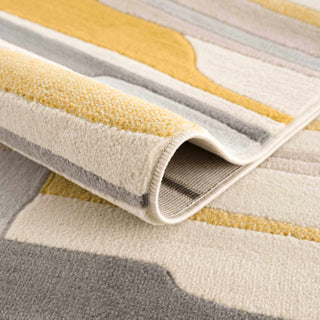 Southfields Mustard Modern Rug – Bold Contemporary Area Carpet