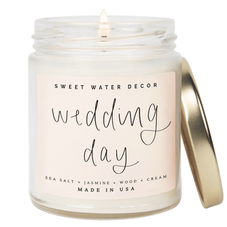 Wedding Day Soy Candle - Clear Jar - 9 oz (Spa Day)
