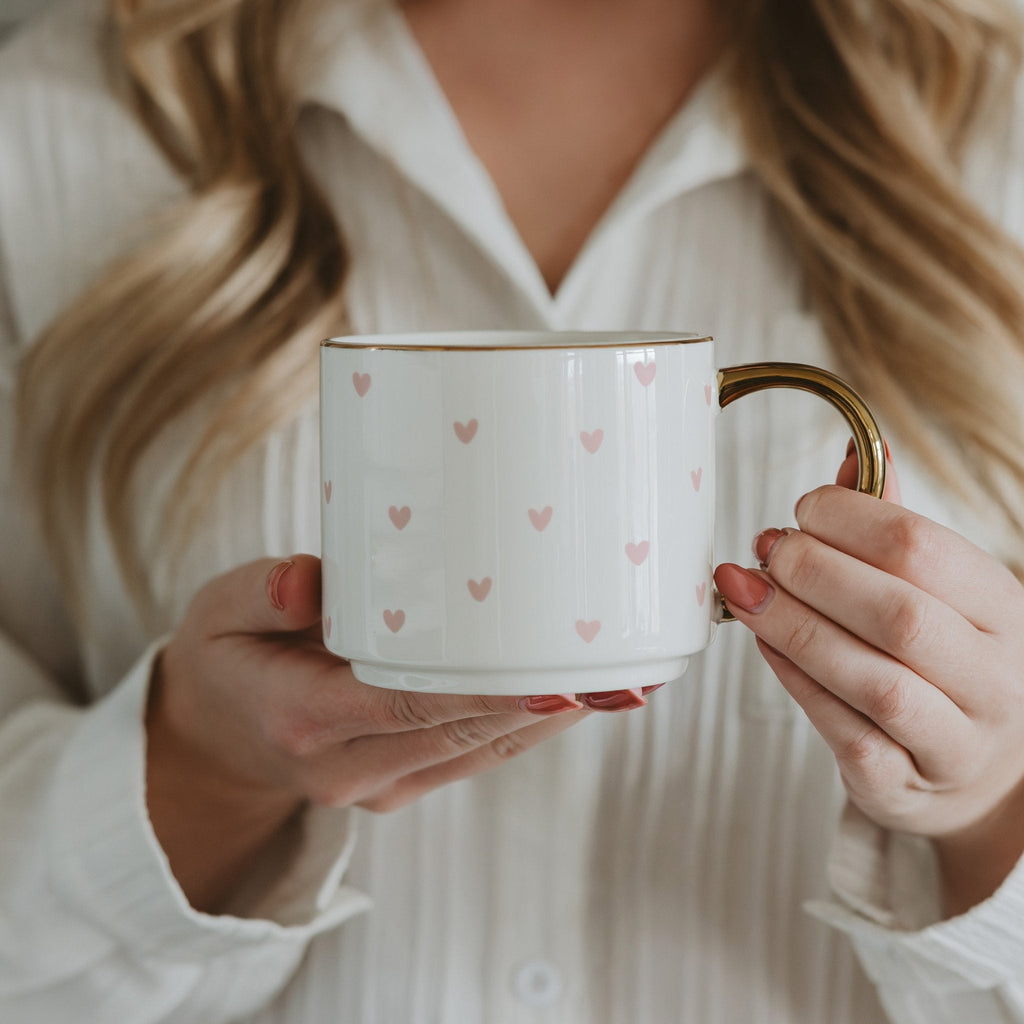 Hearts 14oz. Coffee Mug