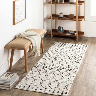 Scandi Moroccan Trellis Rug – Patterned Washable Living Room Carpet