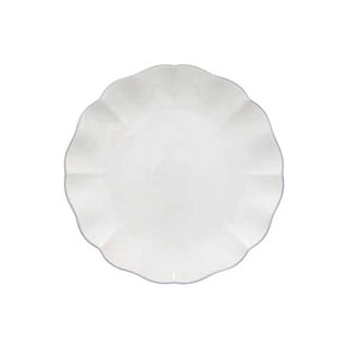 COSTA NOVA – Casafina Rosa Dinner Plate, White/Rose – Stylish Artisan Everyday Dining Plate