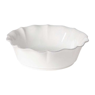 COSTA NOVA – Casafina Rosa Serving Bowl, White/Rose – Modern Stoneware Family-Size Bowl