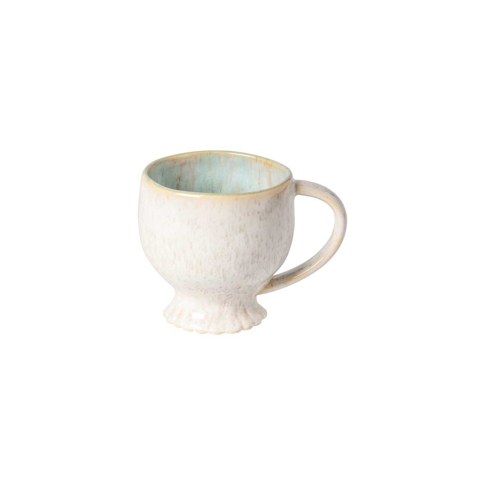 COSTA NOVA – Casafina Mallorca Mug, Sea Blue & Sand Beige – Ceramic Coffee Mug