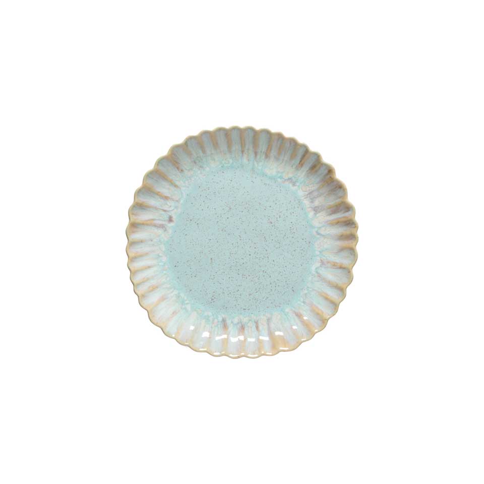 COSTA NOVA – Casafina Mallorca Salad Plate, Sea Blue & Sand Beige – Coastal Ceramic Side Plate
