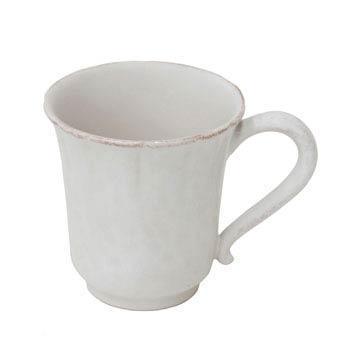 COSTA NOVA – Casafina Impressions Mug 12 oz., White / Robin’s Egg Blue – Ceramic Coffee Mug