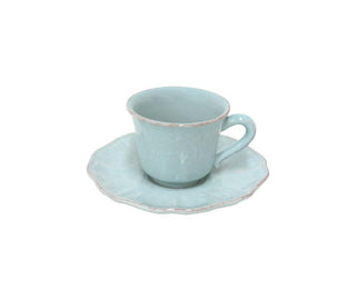 COSTA NOVA – Casafina Impressions Coffee Cup & Saucer 3 oz., Robin’s Egg Blue – Espresso Set