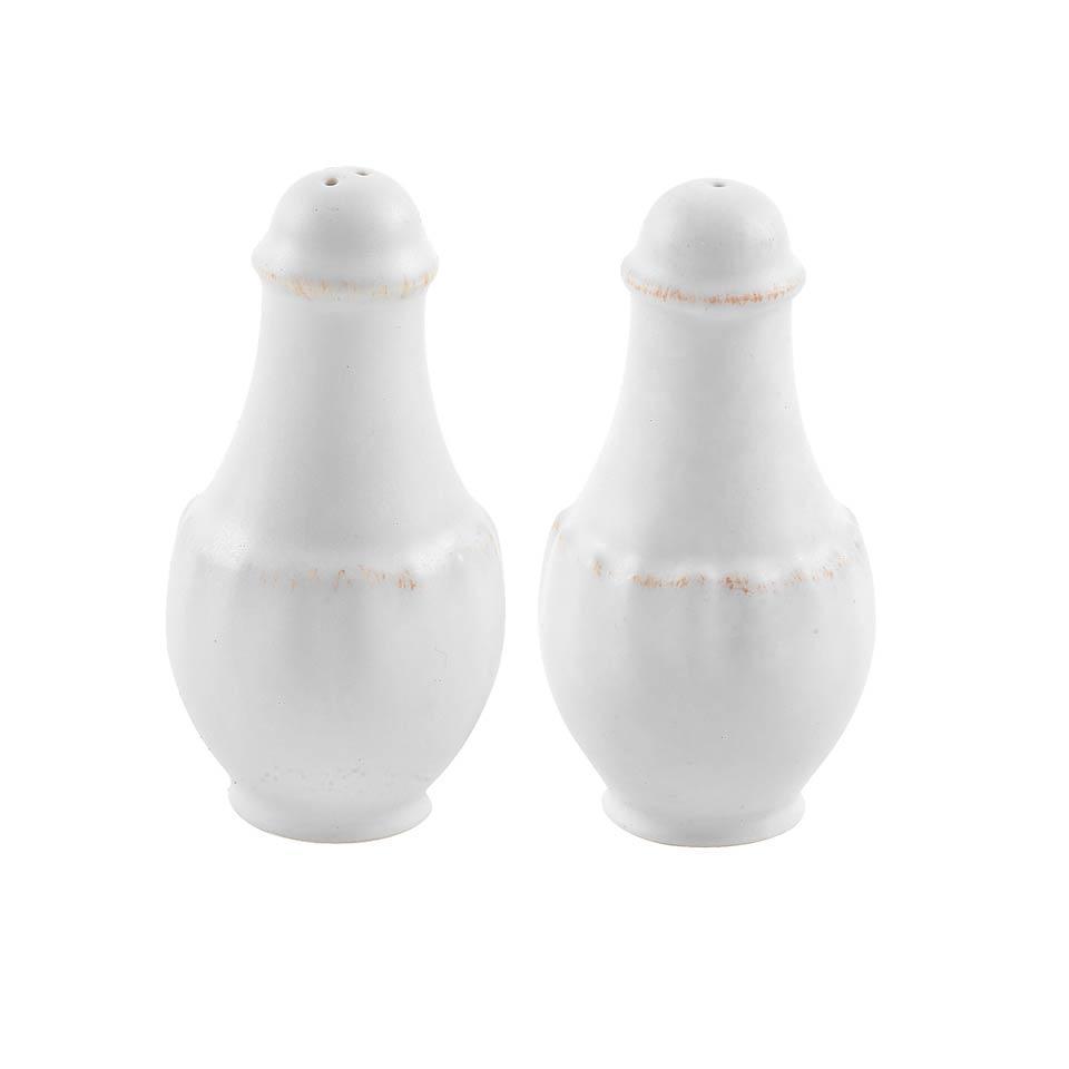 COSTA NOVA – Casafina Impressions Salt & Pepper Set 2 oz., White – Ceramic Table Set