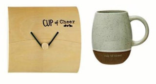 18 oz. Stoneware Mug with Wooden Gift Box – Holiday Coffee Mug Gift
