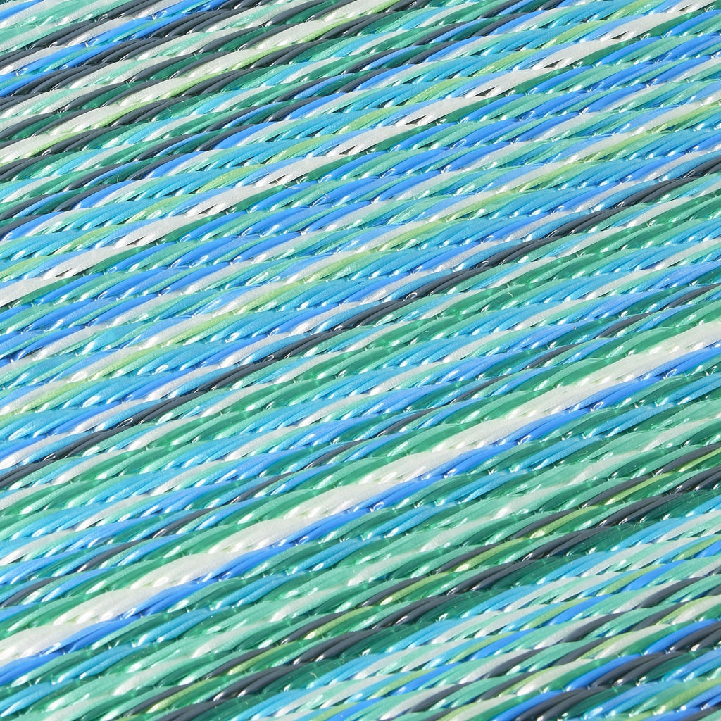 Cancun Striped Reversible Outdoor Patio Rug