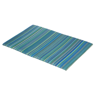 Cancun Turquoise & Moss Green Recycled Plastic Outdoor Doormat – 24″ x 36″