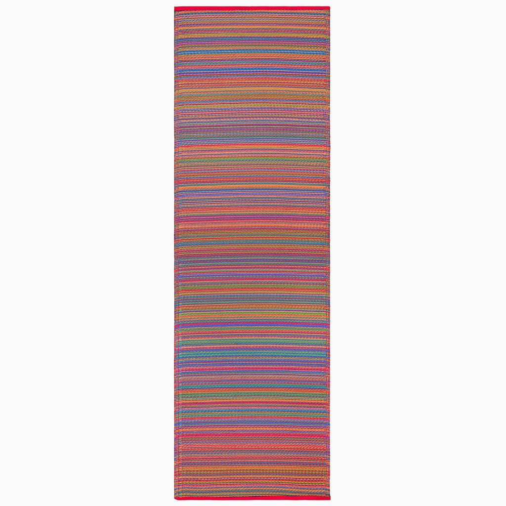 Cancun Striped Reversible Outdoor Patio Rug