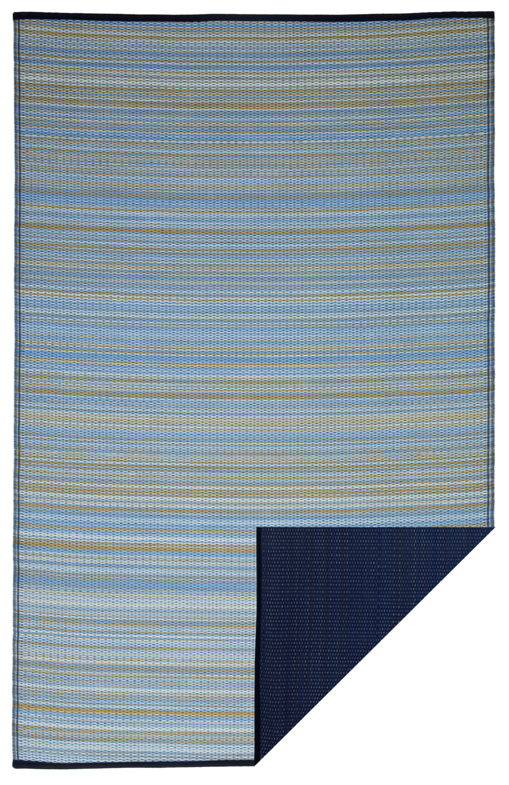 Cancun Striped Reversible Outdoor Patio Rug