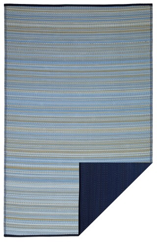 Cancun Striped Reversible Outdoor Patio Rug