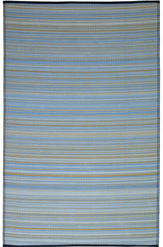 Cancun Striped Reversible Outdoor Patio Rug